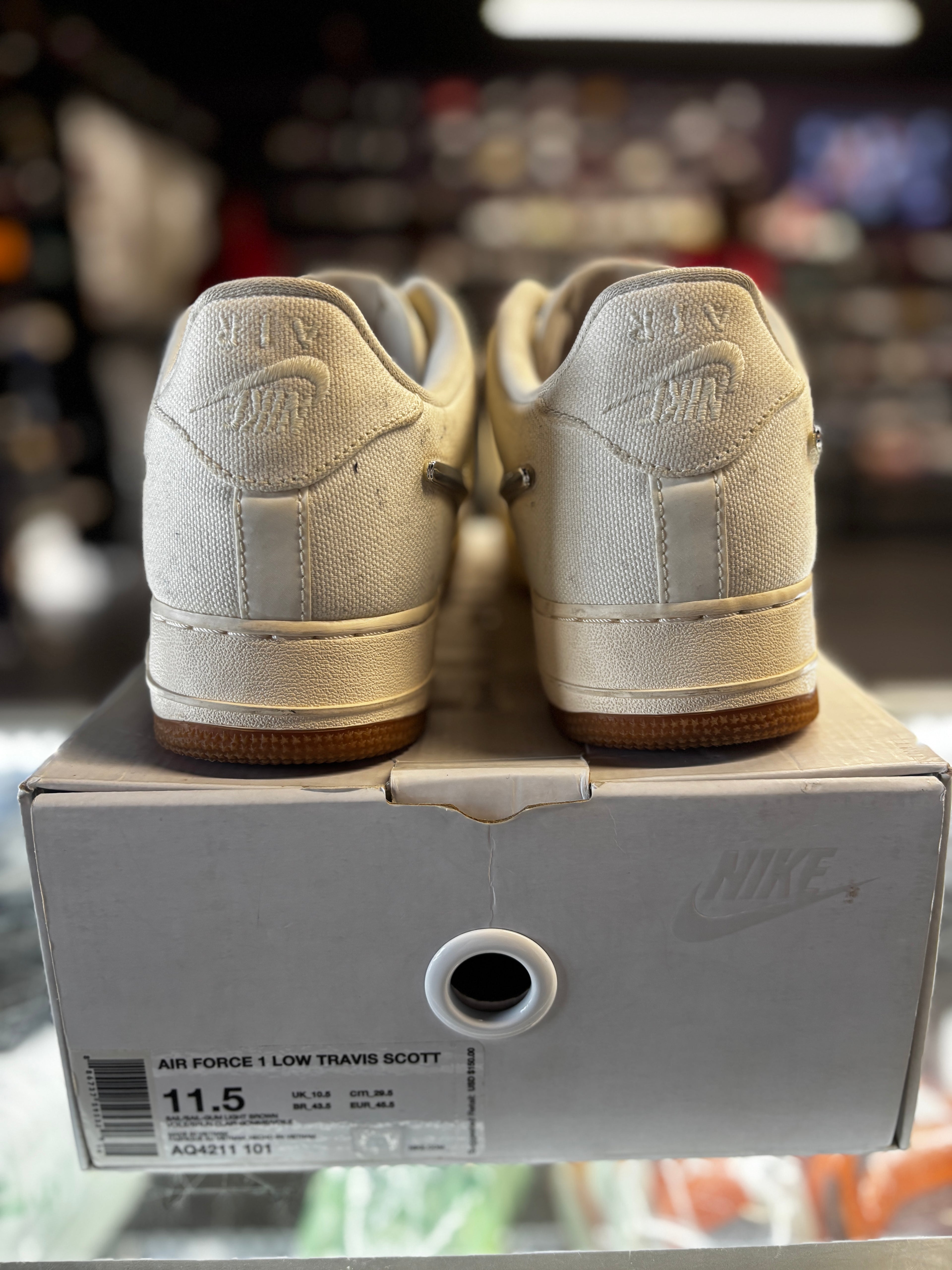 2018 Nike Air Force 1 Low "Travis Scott Sail"