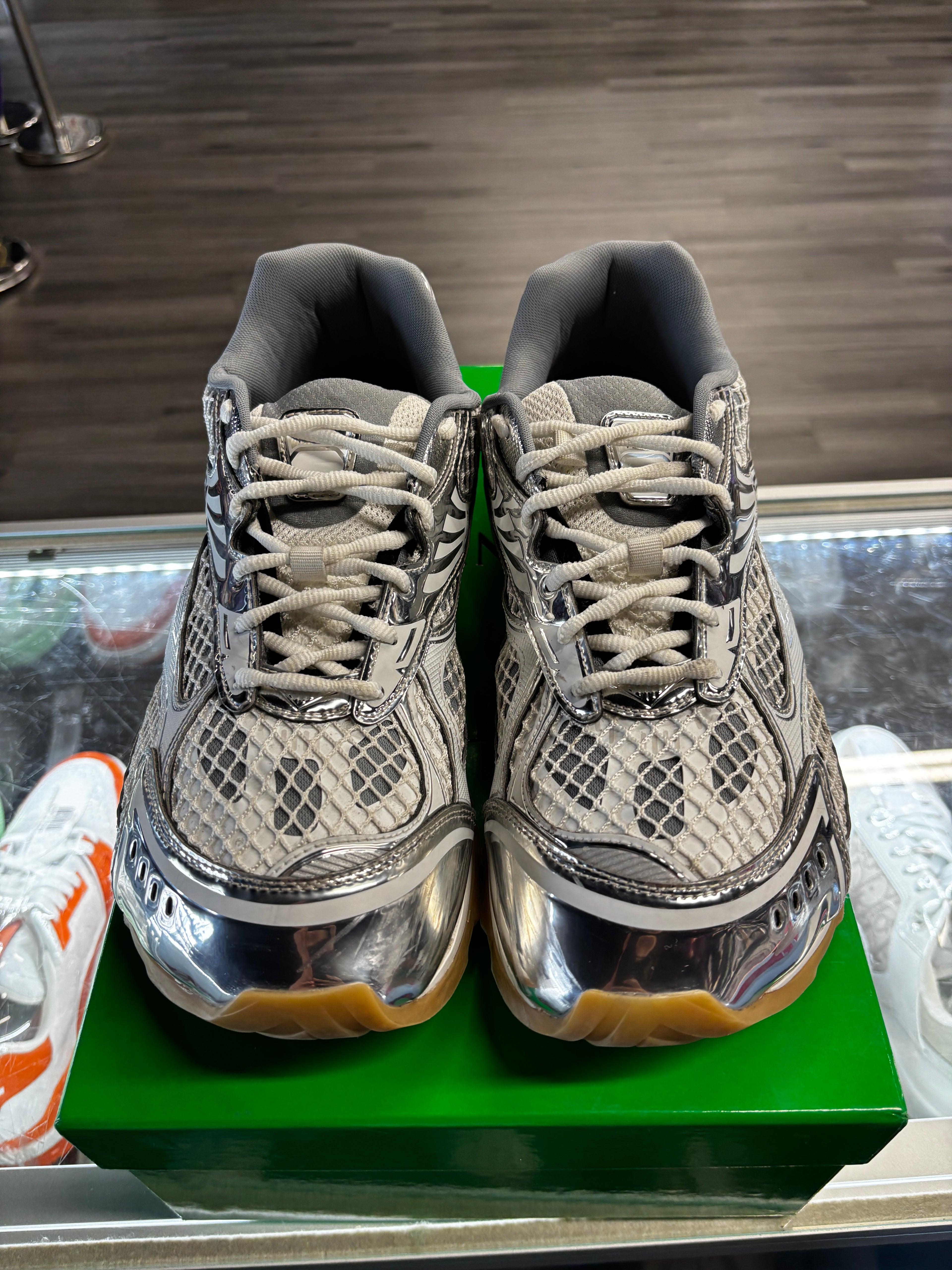 Bottega Venetta Orbit Sneaker "Silver"