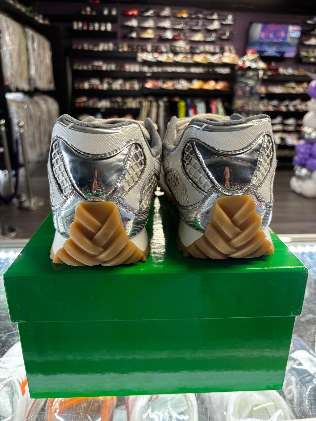 Bottega Venetta Orbit Sneaker "Silver"