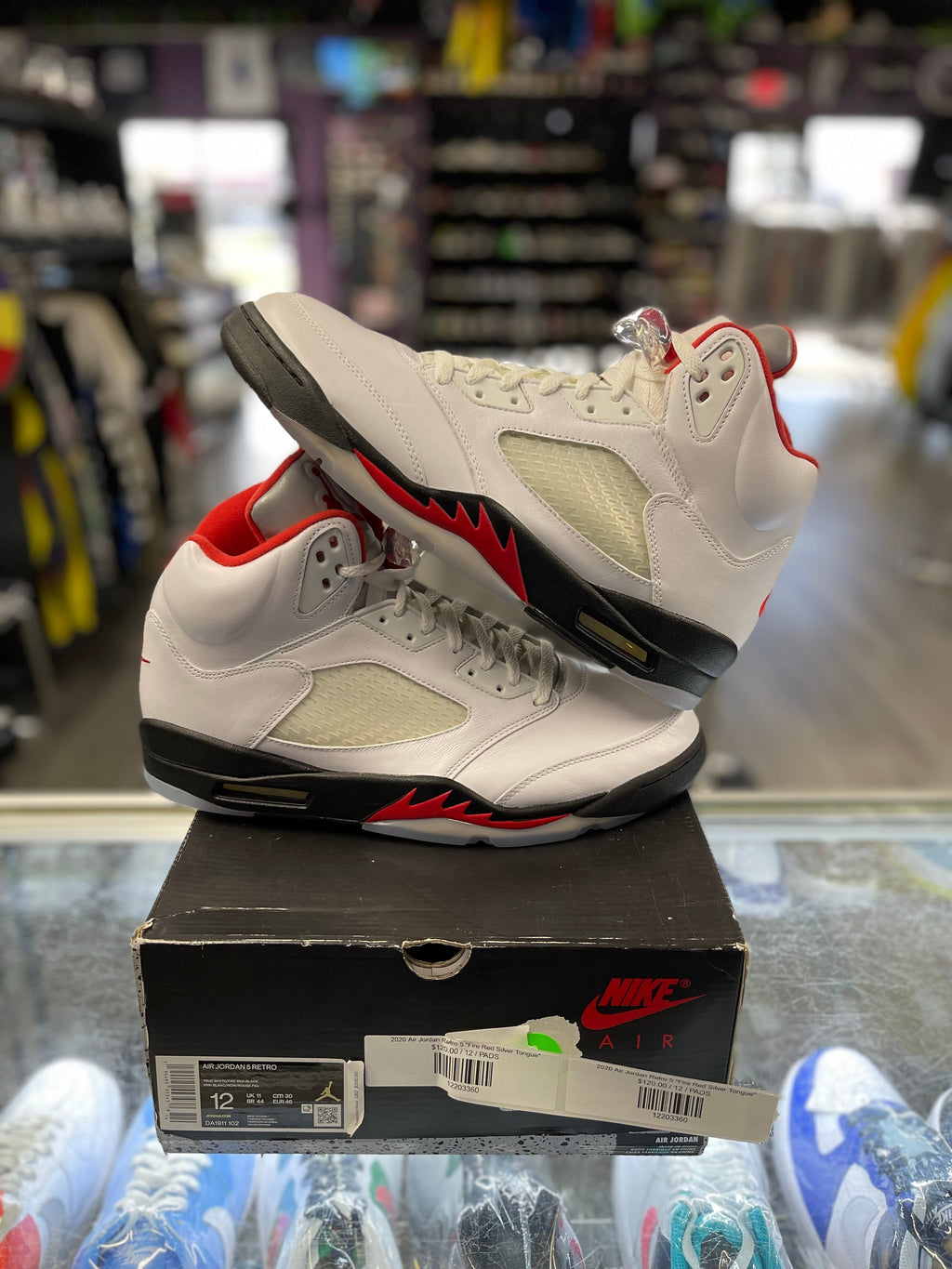 2020 Air Jordan Retro 5 "Fire Red Silver Tongue"