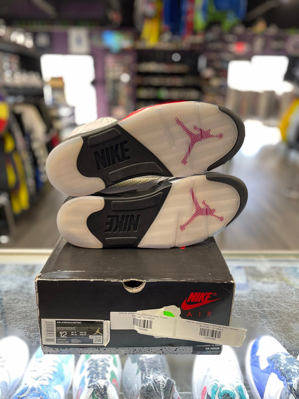 2020 Air Jordan Retro 5 "Fire Red Silver Tongue"