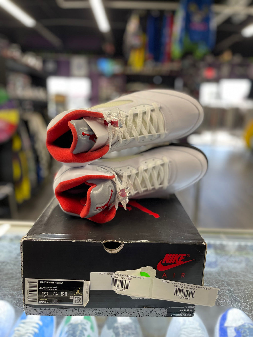 2020 Air Jordan Retro 5 "Fire Red Silver Tongue"