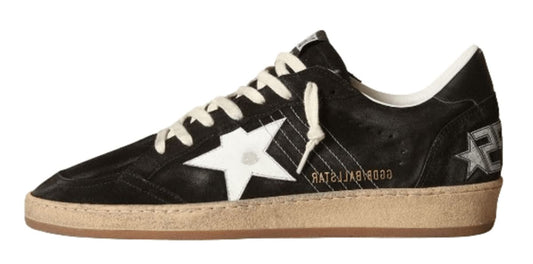 Golden Goose Ball Star Sneaker "Black Suede White Leather Star"